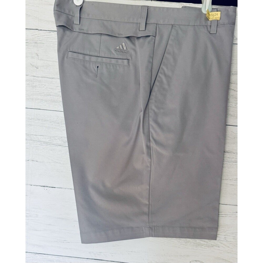 Adidas Golf Shorts ClimaCool Gray Performance Athletic Mens Sz 36